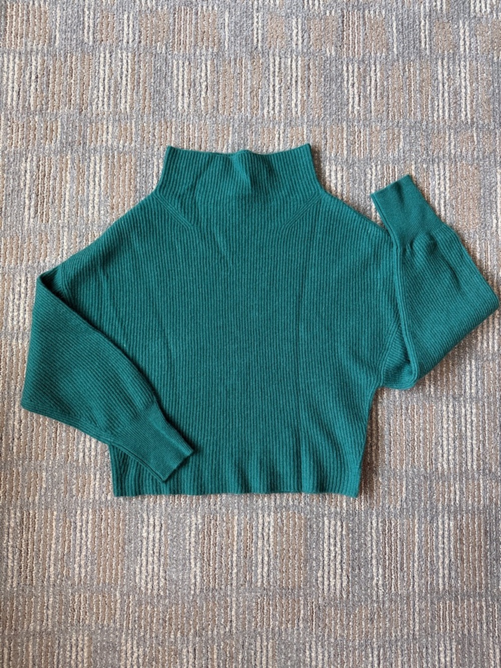 NWOT Pilcro cashmere cropped cowl neck sweater